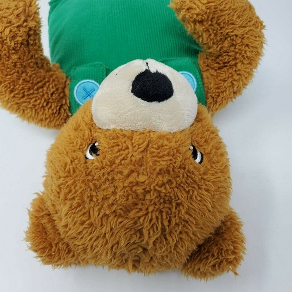 Kohl's Cares Corduroy Plush Stuffed Animal Teddy Bear Green Overalls 14" Story - Picture 5 of 6